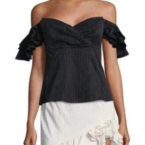 CAROLINE CONSTAS Off Shoulder Louisa Top Small